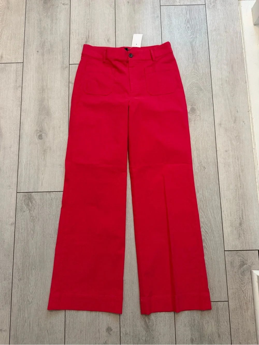 J. Crew Pink High-Rise Wide-Leg Pants, 28” w, 29”inseam